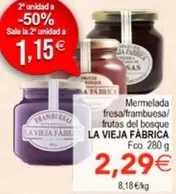 La Vieja Fábrica - Mermelada Fresa/ Frambuesa/ Frutas Del Bosque