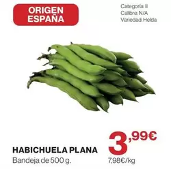 origen - Habichuela Plana