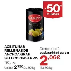 Serpis - Aceitunas Rellenas De Anchoa Gran Seleccion