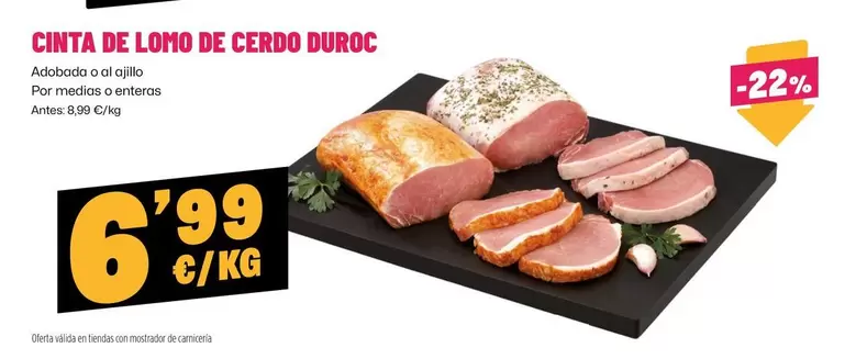 duroc - Cinta De Lomo De Cerdo Duroc