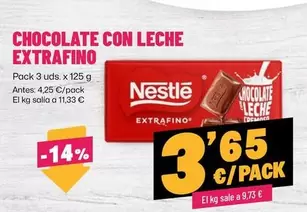 Nestlé - Chocolate Con Leche Extrafino