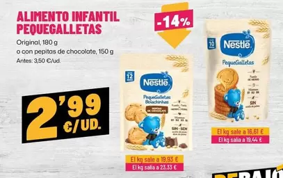 Nestlé - Alimento Infantil Pequegalletas