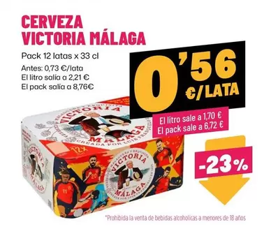 Málaga virgen - Cerveza Victoria