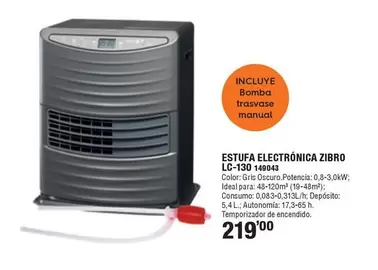 Estufa Electrónica Zibro LC-130 149043