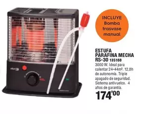 Estufa Parafina Mecha Rs-30 135168