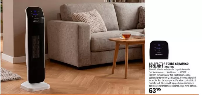 Calefactor Torre Ceramico Oscilante 23023682