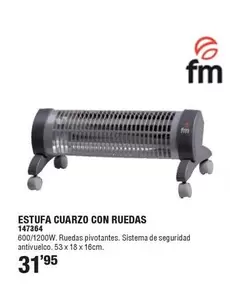 Fm - Estufa Cuarzo Con Ruedas 147364