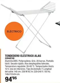 Tendedero Eléctrico Alas 23040743