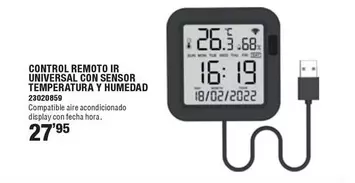 Energeeks - Control Remoto Ir Universal Con Sensor Temperatura Y Humedad