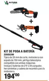Altuna - Kit De Poda A Batería 23003296