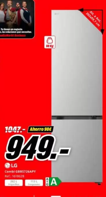 LG - Combi Gbp572aapy