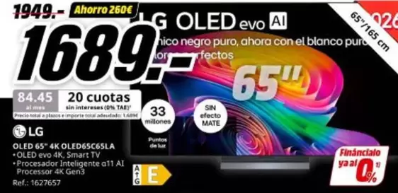 LG - Oled 65" 4k Oled65c6sla