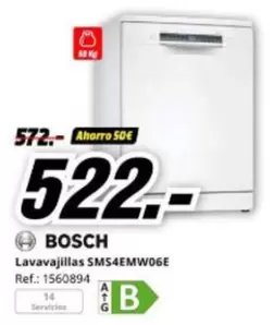Bosch - Lavavajillas SMS4EMW06E