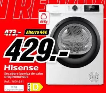 Hisense - Secadora Bomba De Calor