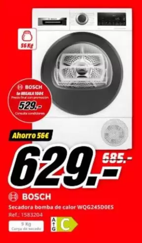 Bosch - Secadora Bomba De Calor WQG245D0ES