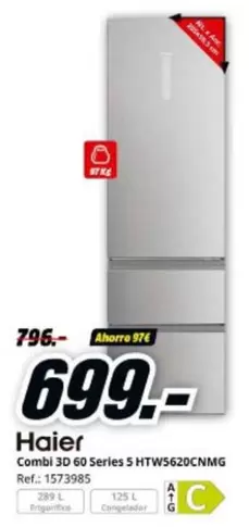 Haier - Combi 3d 60 Series 5 HTW5S20CNMG