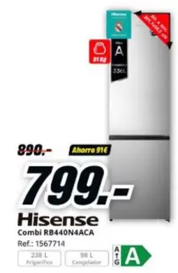 Hisense - Combi Rb440n4aca