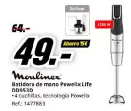 Moulinex - Batidora De Mano Powelix Life Dd953d