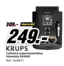 Krups - Cafetera Superautomatica Intensity EA50K9