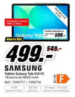 Samsung - Tablet Galaxy Tab S10 FE