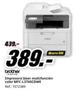 Brother - Impresora Láser Multifunción Color MFC-L3740CDWE