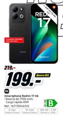 Xiaomi - Smartphone Redmi 17 4g
