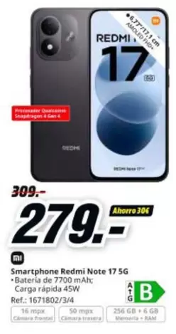 Xiaomi - Smartphone Redmi Note 17 5g