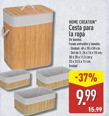 Home Creation - Cesta Para La Ropa