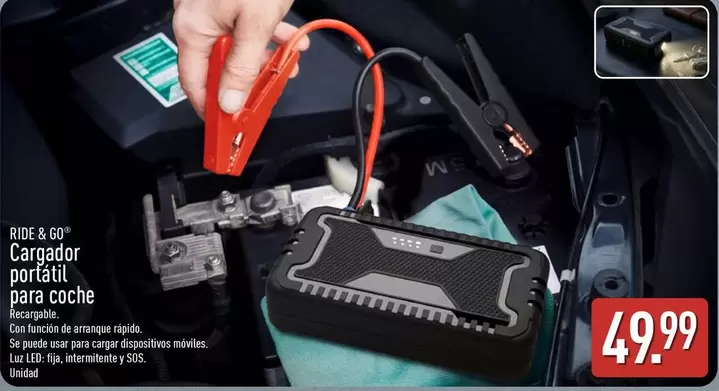 Ride & Go - Cargador Portatil Para Coche