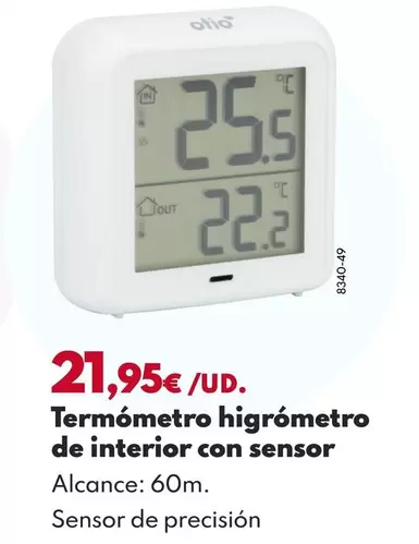 Termometro Higrometro De Interior Con Sensor