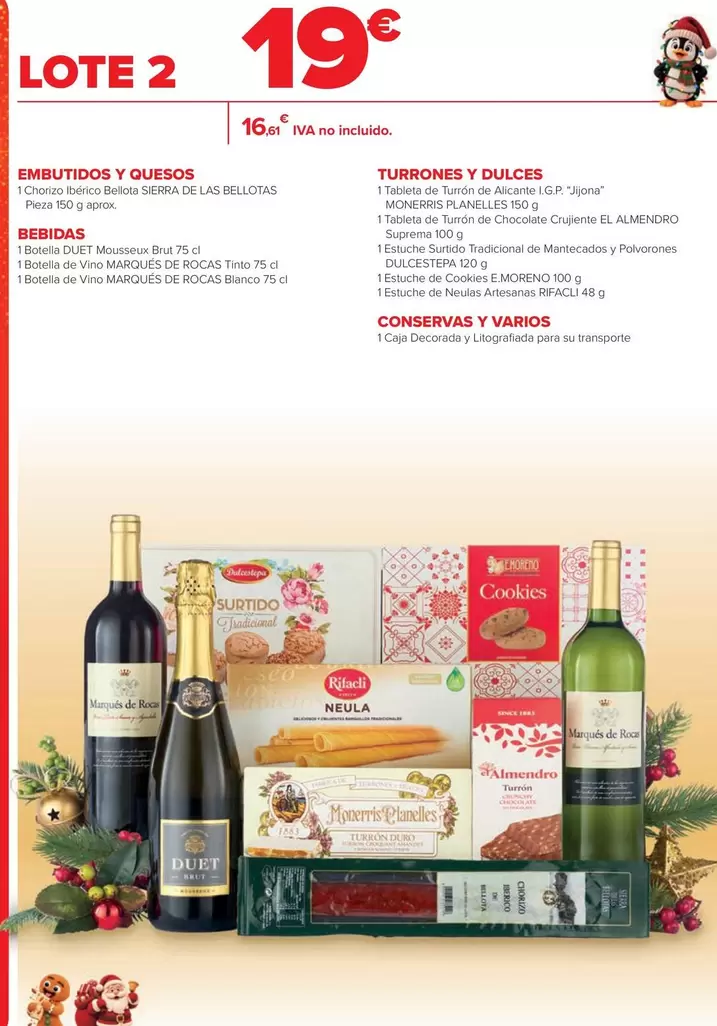 Embutidos Y Quesos/ Bebidas/ Turrones Y Dulces/ Conservas Y Varios