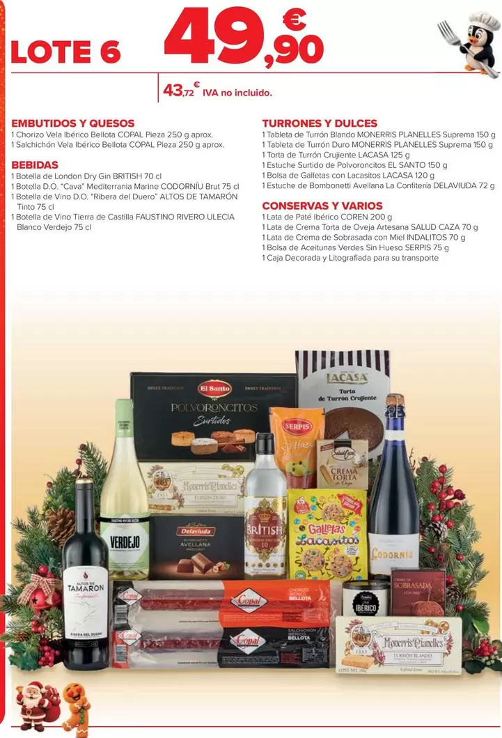Embutidos Y Quesos/ Bebidas/ Turrones Y Dulces/ Conservas Y Varios