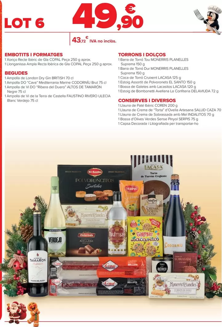 Embutidos Y Quesos/ Bebidas/ Turrones Y Dulces/ Conservas Y Varios