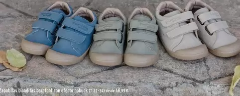 Zapatillas Blanditas Barefoot Con Efecto Nobuck