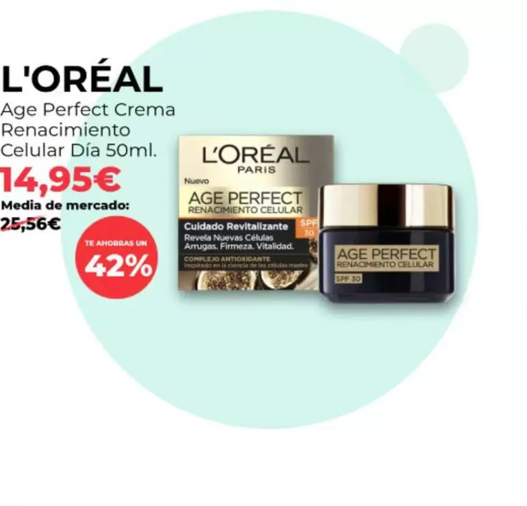 L'Oréal - Age Perfect Crema Renaimiento Celular Dia 50ml