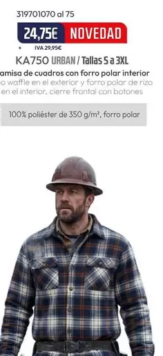 Camisa De Cuadros Con Forro Polar Interior