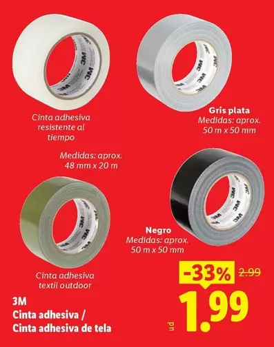 3m - Cinta Adhesiva/ Cinta Adhesiva De Tela