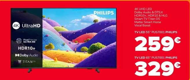 Philips - TV LED 55" PUS7001