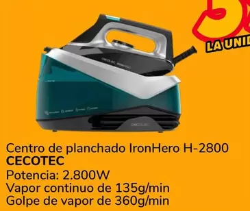 Cecotec - Centro De Planchado IronHero H-2800