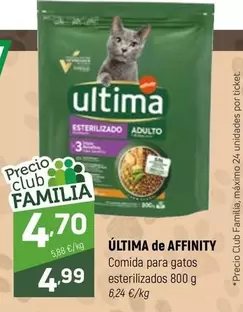 Última - Comida Para Gatos Esterilizados