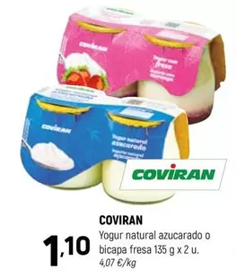 coviran - Yogur Natural Azucarado O Bicapa Fresa