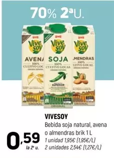 ViveSoy - Bebida Soja Natural