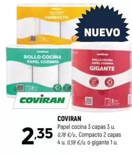 coviran - Papel Cocina 3 Capas 3 U.