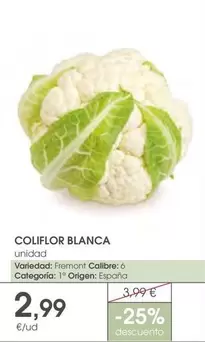 origen - Coliflor Blanca