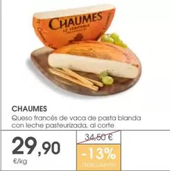 Chaumes - Queso Francés De Vaca De Pasta Blanda Con Leche Pasteurizada, Al Corte