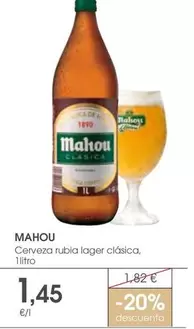 Mahou - Cerveza Rubia Lager Clasica