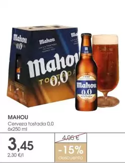 Mahou - Cerveza Tostada 0,0