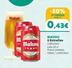 Mahou - 5 Estrellas Cervezas