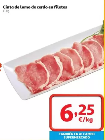 alcampo - Cinta De Lomo De Cerdo En Filetes