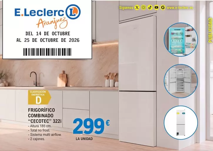 TCL - Frigorifico Combinado "Cécnote" 3221